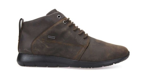 Scarpe GEOX Uomo GEKTOR Amphibiox BLACK \u0026 DK COFFEE Pelle Marrone  Impermeabile | eBay