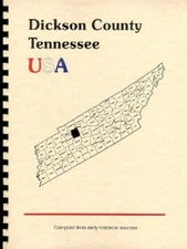 TN Dickson County Tennessee Charlotte 1886 Goodspeed History/Biography New RP