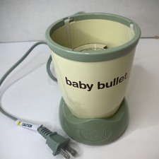 Magic Baby Bullet Food Processor Blender Green Cream Motor Base Electrical