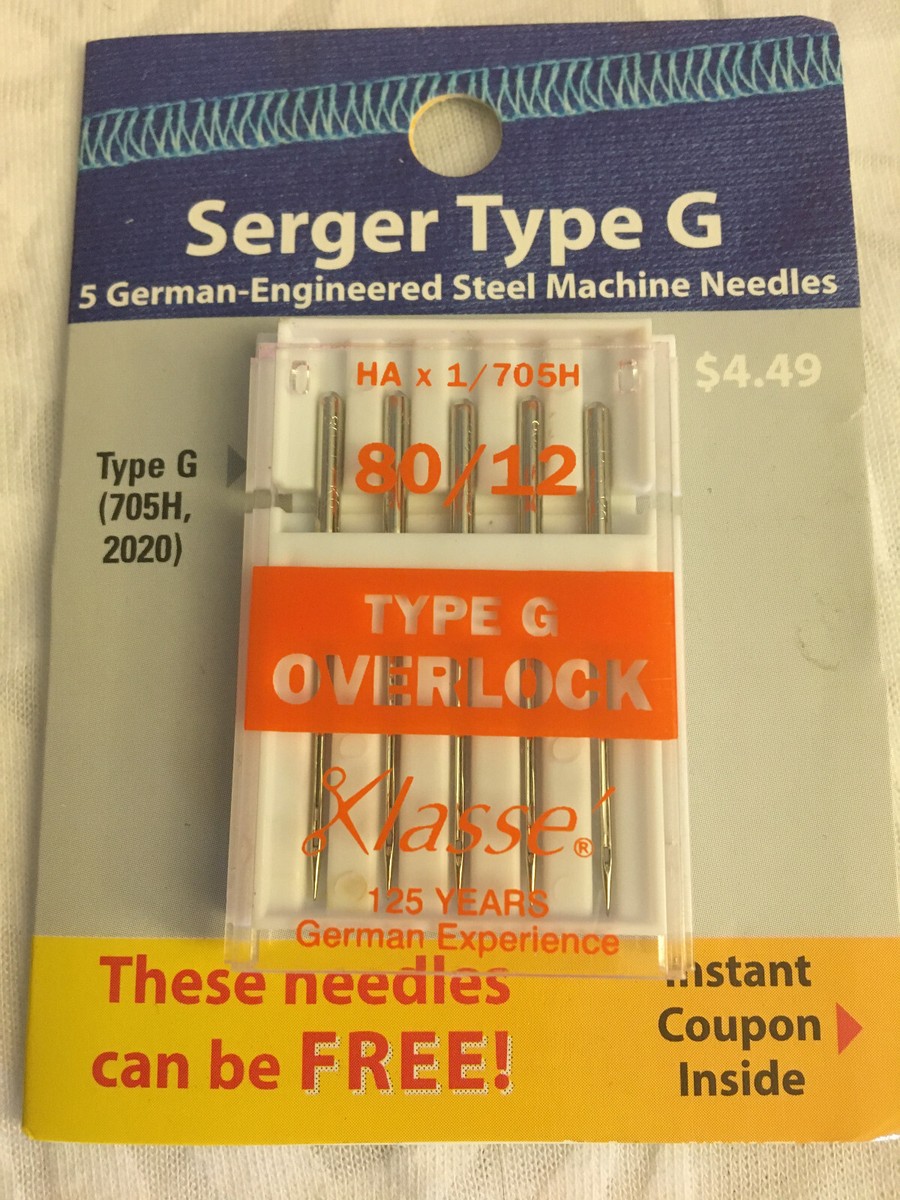 Klassé Overlocker Needle Medium 80/12 TYPE K – The Fabric Shop