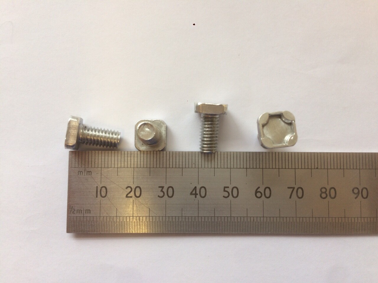 50 VITAVIA SQUARE Greenhouse Nuts and Bolts Aluminium m6 Screws High Quality