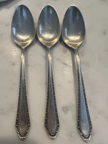 3 R Wallace & Sons Sterling Spoons Teaspoons Sterling Silver