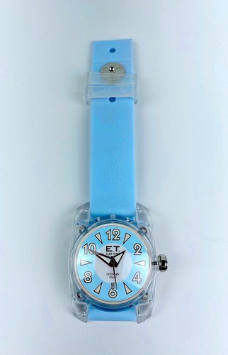 RELOJ LOCMAN ELBA EQUIPO CUARZO TRANSPARENTE CIELO AZUL SILICONA BANDA FECHA ITALIA NUEVO SIN CAJA - Imagen 4 de 7