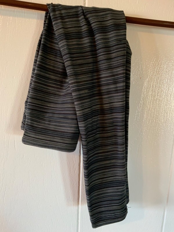 NWOT- LuLaRoe Kids S/M Leggings-Black, grey, & Blue stripes