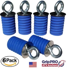 6-PACK Fits POLARIS Lock & Ride RANGER or General ATV Tie Down Anchor Cargo Hook