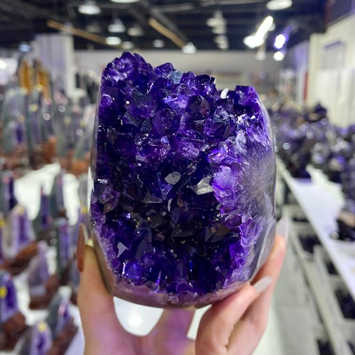 Tratamiento Bloque Amatista Mina Cristal Amatista Natural Uruguay 3.19LB - Imagen 5 de 12