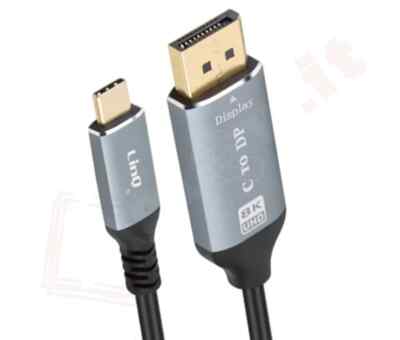 Cavo USB C a DisplayPort 2.1, 16K@30Hz 8K@120Hz