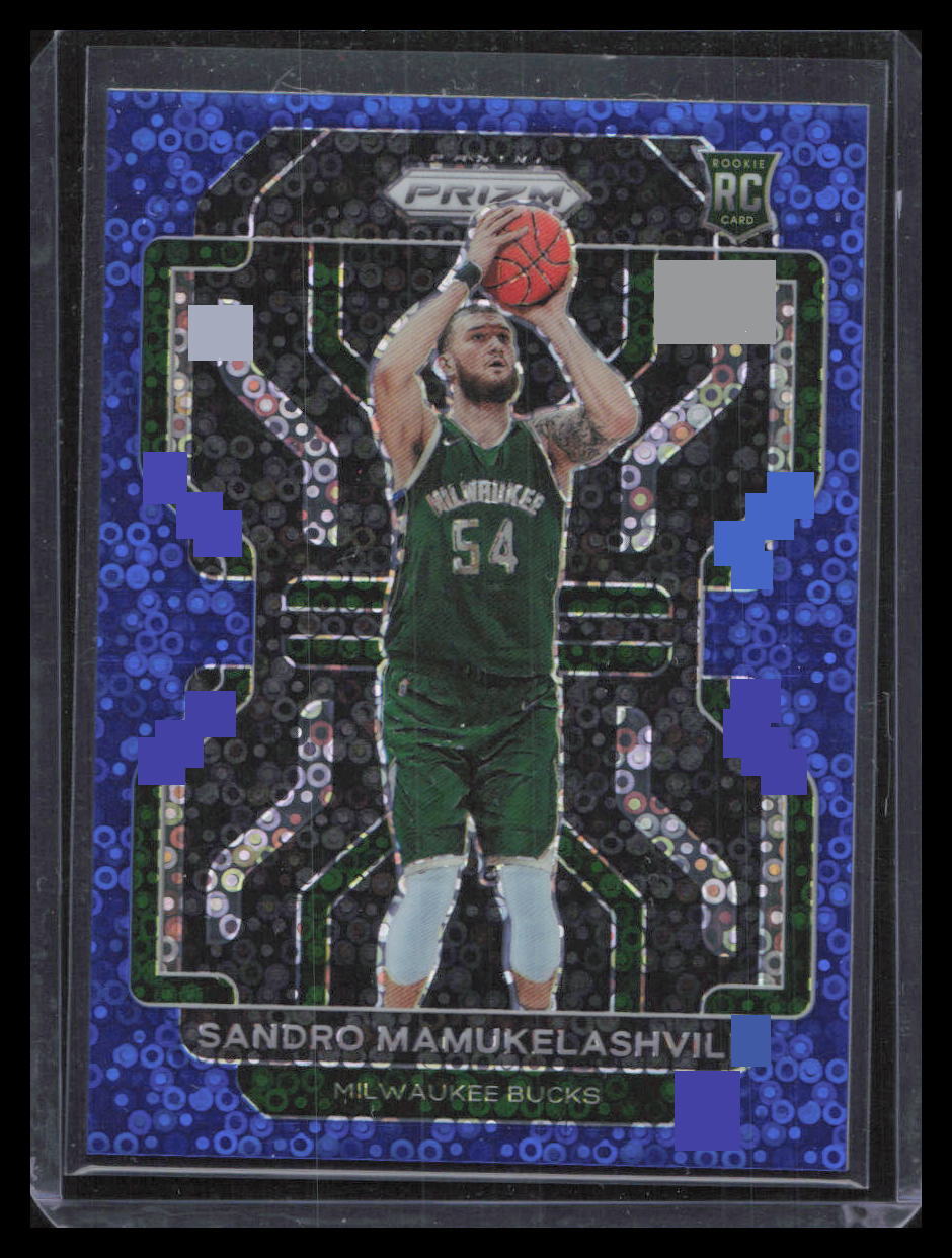 2021-22 Panini Prizm #293 Sandro Mamukelashvili Fast Break Blue #/150
