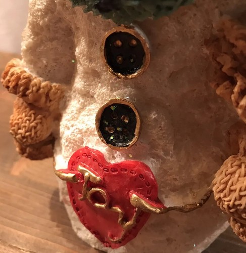 Holiday Collections Glitter Heart Snowman * Resin Figurine * World Bazaar - Picture 10 of 19
