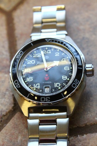 Orologio da polso meccanico automatico Vostok komandirskie 650541 - Foto 3 di 12