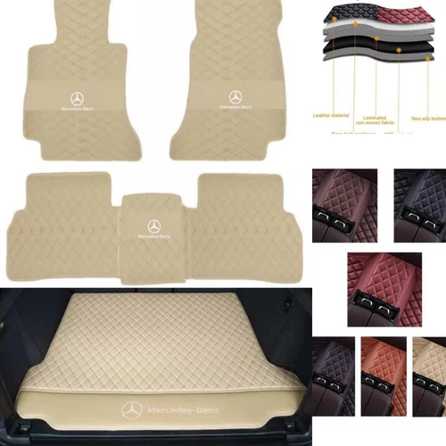 For Mercedes-Benz 1995-2025 All Models Custom Car Floor Mats Carpets Waterproof - Bild 7 von 42