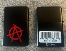 ANARCHY WINDPROOF LIGHTER - BLACK MATTE- NEW W/TAG