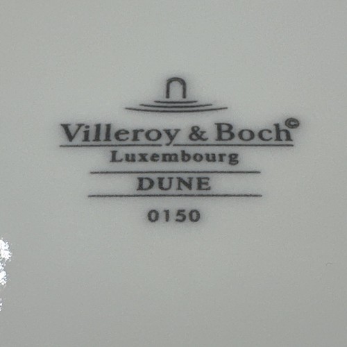 Villeroy & Boch Dune Lines Set Of (4) 10” Oval Coupe Soup Bowls Porcelain •NICE• - Picture 12 of 17