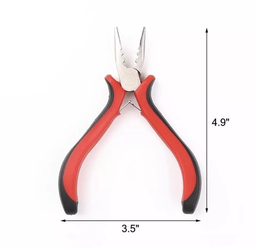 NEW Hair Extension Pliers Pulling Hook Tool For Silicone Micro Rings Beads Loop - Picture 4 of 6
