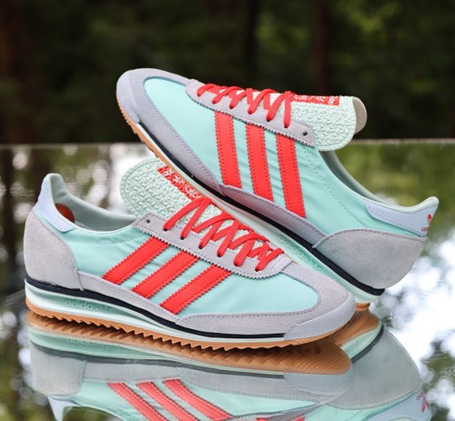 Adidas SL72 OG Women’s Size 8.5 Semi Flash Aqua Red Custom JH7397 - Picture 7 of 13