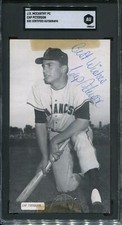 Cap Peterson San Francisco Giants - J.D. McCarthy Postcard - SGC Autograph