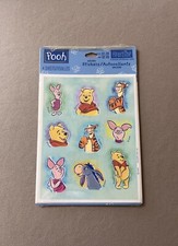4 Sheets Of Disney Pooh Friends Stickers, 9 Stickers Per Sheet, New In Package