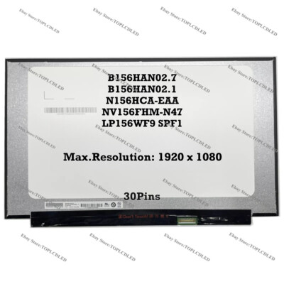 B156HAN02.7 Fit B156HAN02.1 Fit N156HCA-EAA NV156FHM-N47 LP156WF9 SPF1 EDP