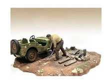 "4X4 MECHANIC" FIGURE 4 FOR 1/18 SCALE MODELS BY AMERICAN DIORAMA 18014