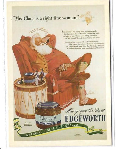 Santa Claus Nostalgic Art Collection Ad Dec. 1946