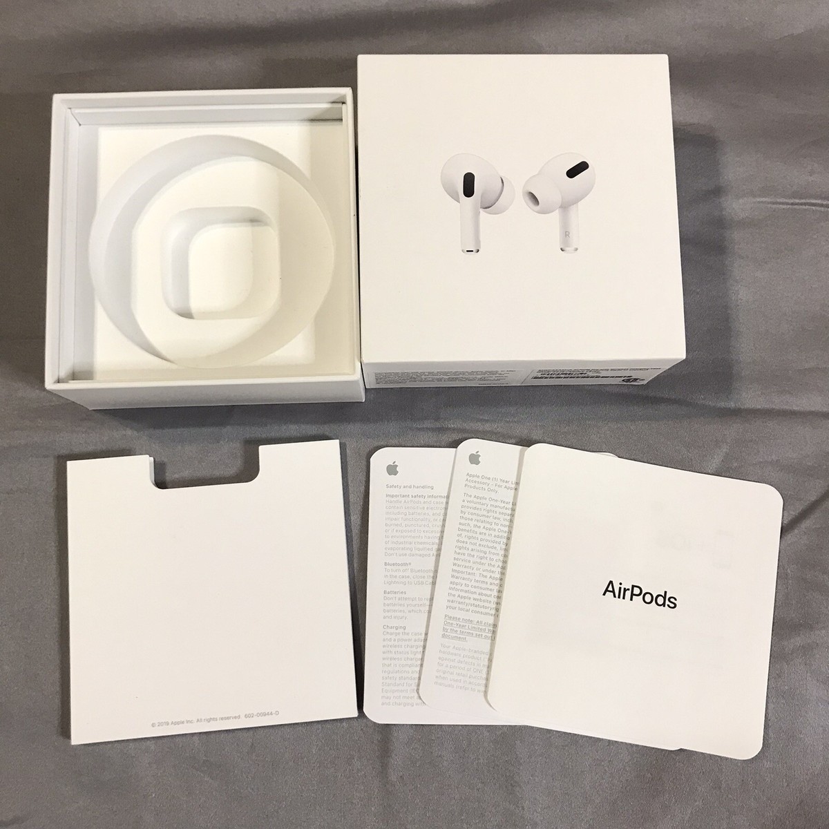 Air Pods Pro Empty Box Only Booklet | eBay
