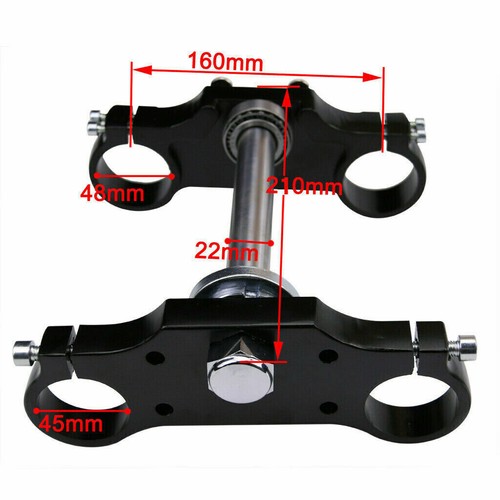 FULL SET FORK/BEARING/DISC BRAKE/GUARD/TRIPLE TREE/HANDLEBAR MOUNT DIRT/PIT BIKE - Picture 2 of 12