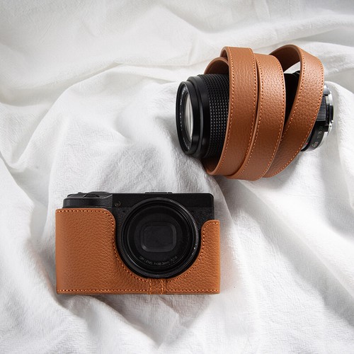 Suitable For Ricoh GR3/GR3X Genuine Leather Camera Half Case Bag Covers Handmade - Picture 33 of 40