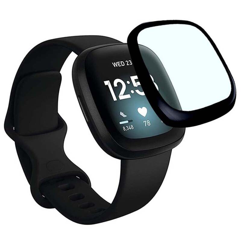 StrapsCo PMMA PET Curved Screen Protector for Fitbit Sense