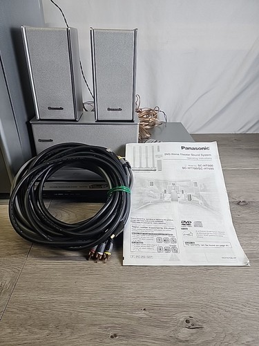Sistema de cine en casa Panasonic SA-HT700 DVD 5.1 completo todos los cables y trabajos remotos - Imagen 9 de 11