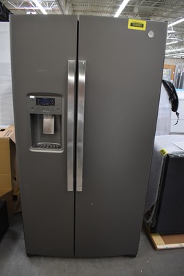Ge Gss25gmhes 36 Slate 25 3 Cu Ft Side By Side Refrigerator Nob 104002 84691808909 Ebay
