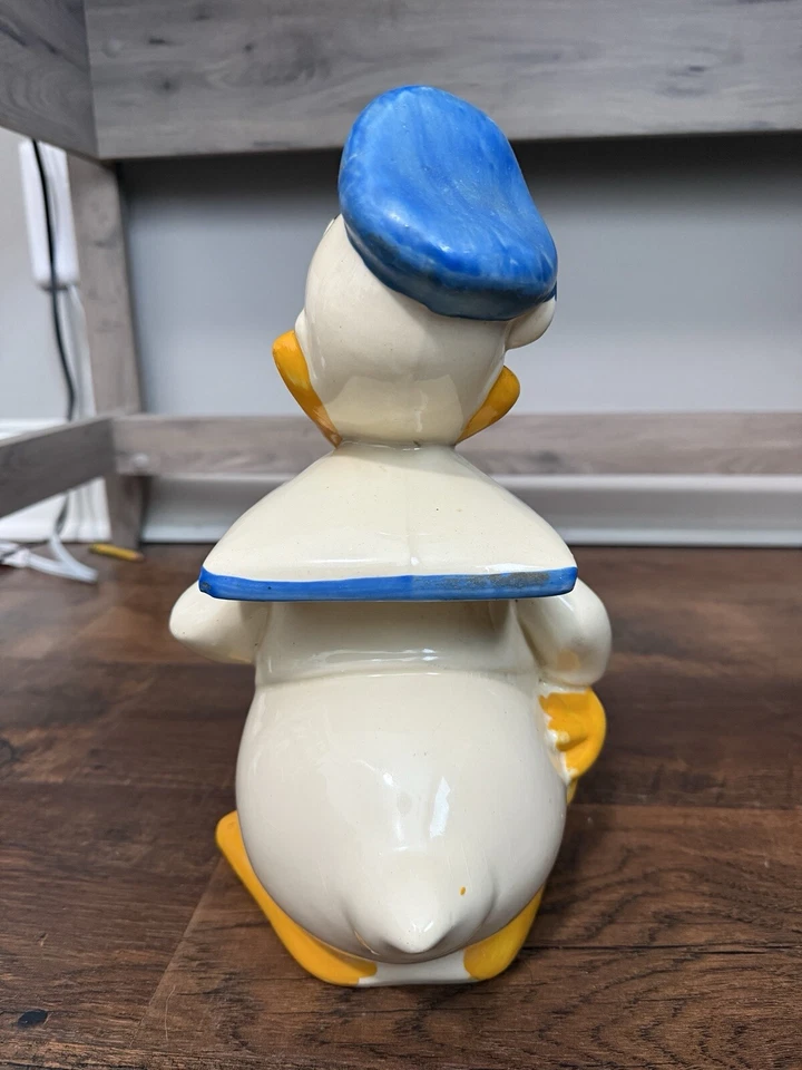 Antique Donald Duck Walt Disney Cookie Jar (1940) 12.5” - Image 4 of 4