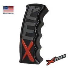 Can Am XMR Shifter Black Red Gray Polymer 4" Shift Knob