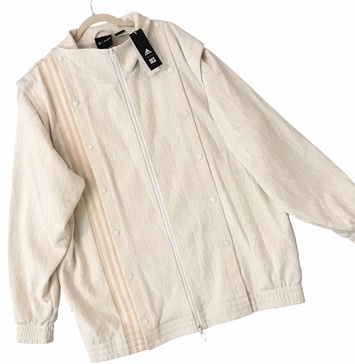 ジャケット・アウター 2LINE OVERSIZE TRACK JACKET - IVORY 2Line Oversize Track Jacket V.2 - Ivory – LÝFT