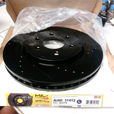 Max Advanced Brakes 31412 Left Front Elite Xds Disc Brake Rotor Ray 980370 Ebay