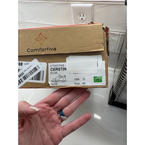Comfortiva Womens Cerstin Microsuede Gladiator Sandals 10 wide - Picture 6 of 6