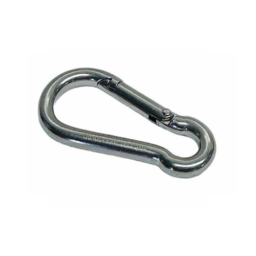 40 Pcs T316 Stainless Steel 3/16" x 50mm Carabiner Spring Snap Hook 120 Lbs WLL - Picture 2 of 6