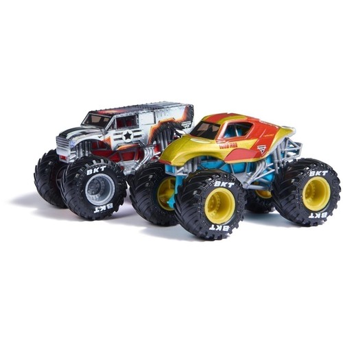 Monster Jam Marvel Iron Man Vs. War Machine Die-Cast Monster Trucks 1:64 Scale - Picture 2 of 9
