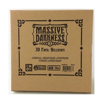 CMON Massive Darkness 2 3D Pack - Hellscape (Kickstarter Exclusive) VG+/NM