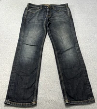 5.11 Tactical Jeans Mens 34x32 Defender Flex Slim Blue Dark Wash Straight Leg(B)