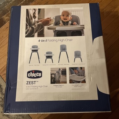 Chicco Zest 4-in-1 Folding High Chair, Feeding Chair, Toddler Chair and Youth