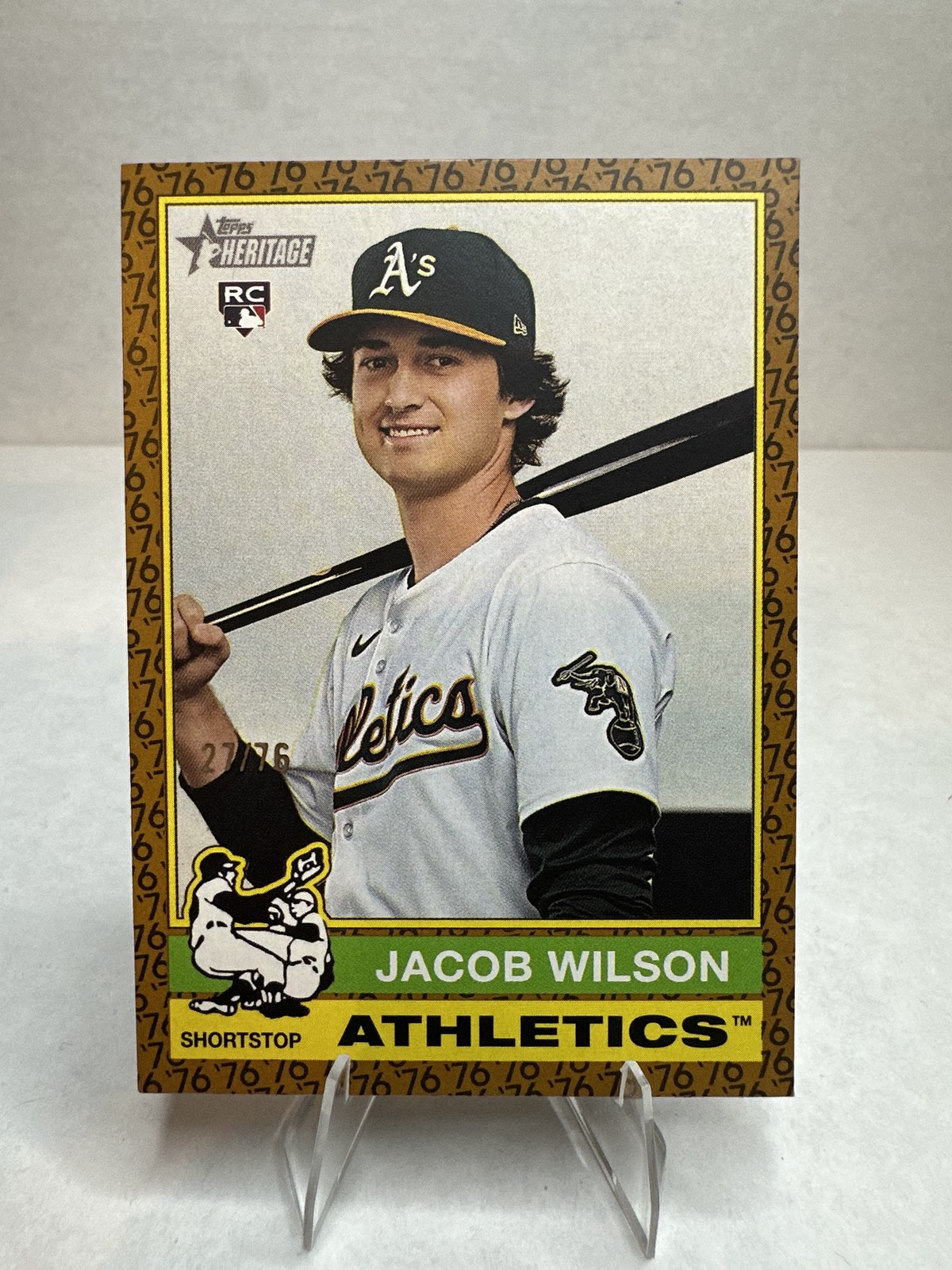 2025 Topps Heritage #15 Jacob Wilson Color of the Year #/76