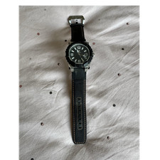 Timberland 13321J Quartz Analogue Wristwatch Black Dial Black Leather Strap