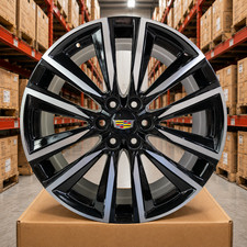 Black Polish Wheels 4 Fits Cadillac Escalade V Ext Luxury Premium