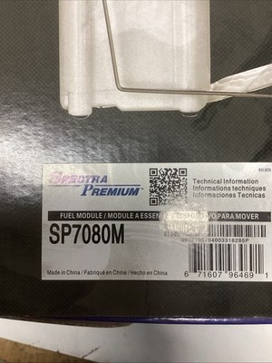 Spectra FG0890 Fuel Pump Module Assembly for SP7080M  J752s