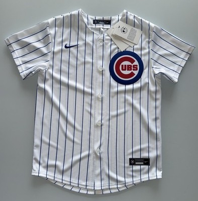 NEW Youth Kids Medium MLB Nike Baseline Pete Crow Armstrong Chicago Cubs Jersey