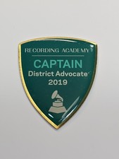 Recording Academy Lapel Pin Captain District Advocate 2019