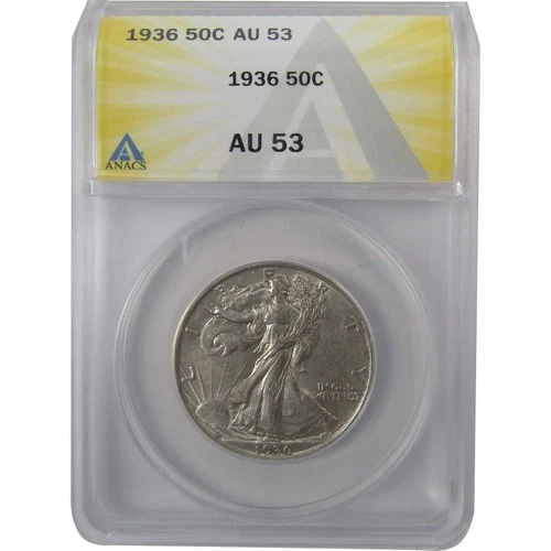 1936 Liberty Walking Silver Half Dollar AU 53 ANACS SKU:I24960