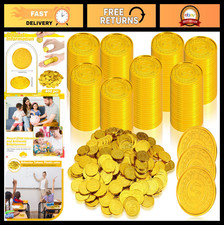800 Pcs Gold Pirate Coins - Treasure Doubloons for Kids, Party Favors, Cosplay,