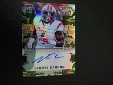 2016 Panini Prizm Camo Draft Picks Leonte Carroo #130 Auto Rc 04/199 Rutgers
