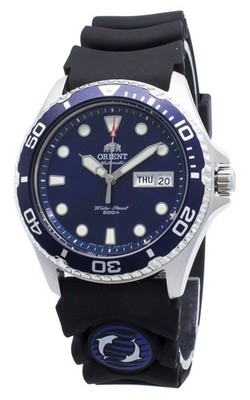 Orient Ray II Blue Dial Analog Rubber Strap FAA02008D9 Automatic 200M Mens Watch